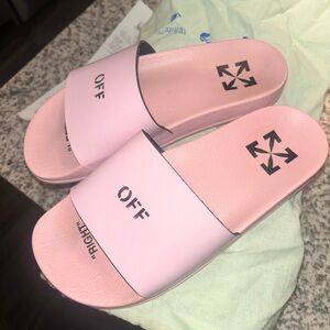 Off White Slides Women